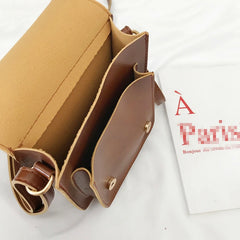 Women's Pu Leather Shoulder Bag Girl's Straddle Handbag