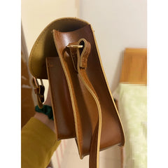 Women's Pu Leather Shoulder Bag Girl's Straddle Handbag