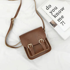 Women's Pu Leather Shoulder Bag Girl's Straddle Handbag