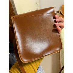Women's Pu Leather Shoulder Bag Girl's Straddle Handbag