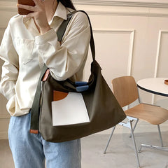 Canvas Shoulder Bag Large Capacity for School and Work