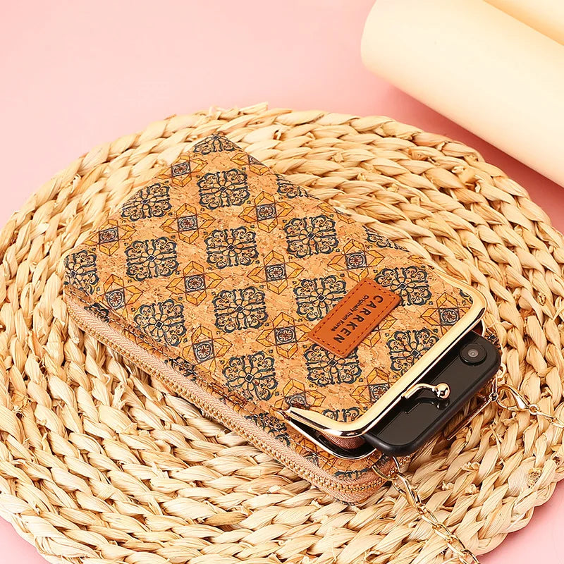 Women's Mini Crossbody Bag PU Multi-function Portable Solid