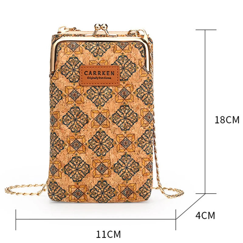 Women's Mini Crossbody Bag PU Multi-function Portable Solid