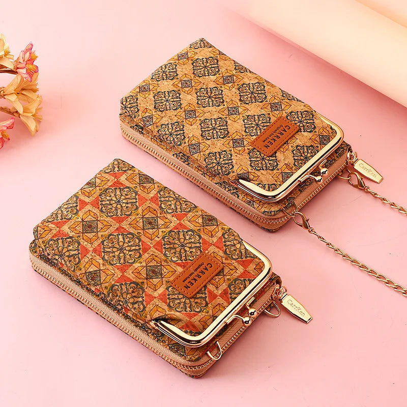 Women's Mini Crossbody Bag PU Multi-function Portable Solid