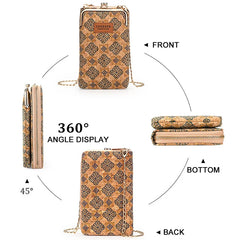 Women's Mini Crossbody Bag PU Multi-function Portable Solid
