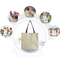 Large Capacity Women's Tote Bag Chinese Style Panda Print Teacher Gift