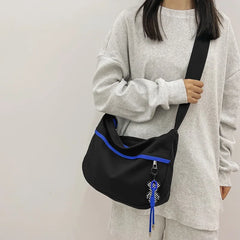 Canvas Crossbody Bag Large Satchel Messenger Handbag
