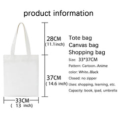 Ukraine Love Graph Print Canvas Shoulder Bag - Large Capacity Ladies Handbag
