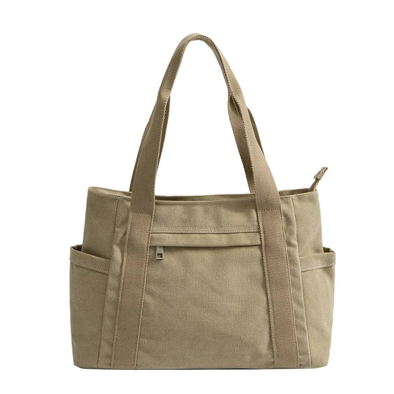 Vintage Canvas Shoulder Bag High-capacity Handbag