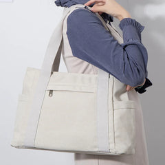 Vintage Canvas Shoulder Bag High-capacity Handbag
