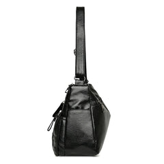 Women's Large Shoulder Bag Soft Leather Messenger Lady Red