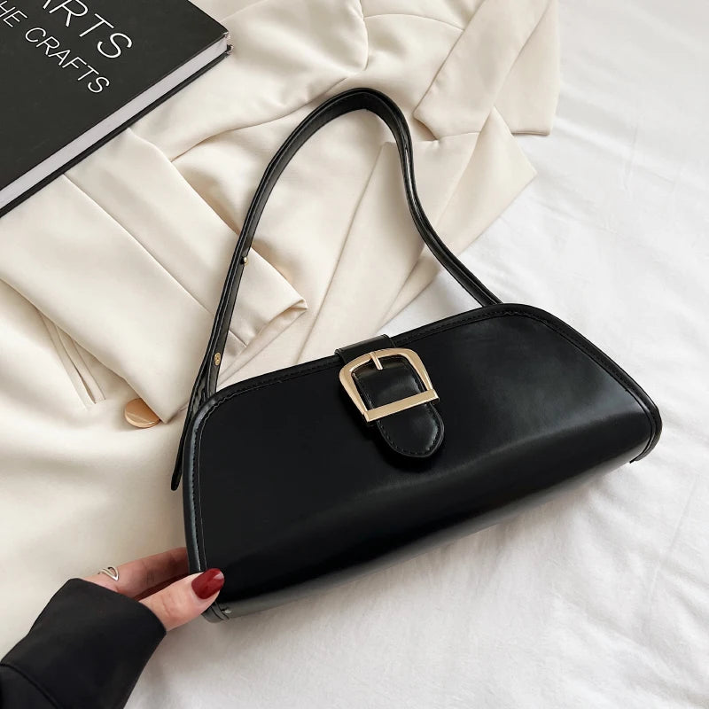 Women's PU Leather Shoulder Bag Solid Messenger Bag