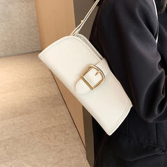 Women's PU Leather Shoulder Bag Solid Messenger Bag