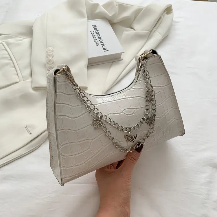 Women's Shoulder Bags PU Leather Chain Crocodile Pattern Totes