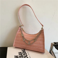 Women's Shoulder Bags PU Leather Chain Crocodile Pattern Totes