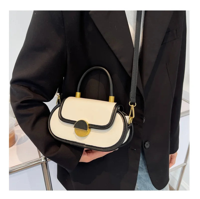 Vintage Evening Top Pu Leather Female Handbag Women Solid Bag Crossbody