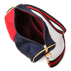 Women's Nylon Shoulder Handbag Wide Messenger Wallet Satchel Bag