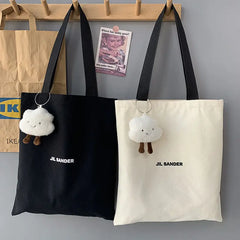 Women's Large Canvas Tote Bag Eco-Friendly Shoulder Shopper Handbag