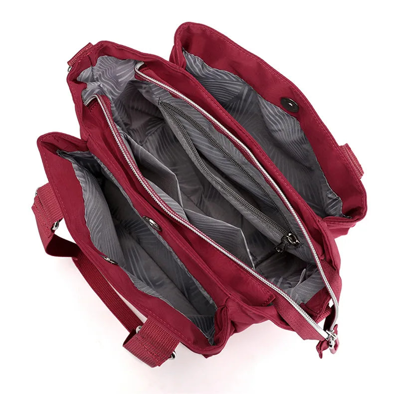 Women's Shoulder bag Top-Handle Handbag Nylon CrossBody Bag