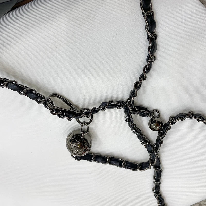Women's Leather Shoulder Bag Crossbody Chains