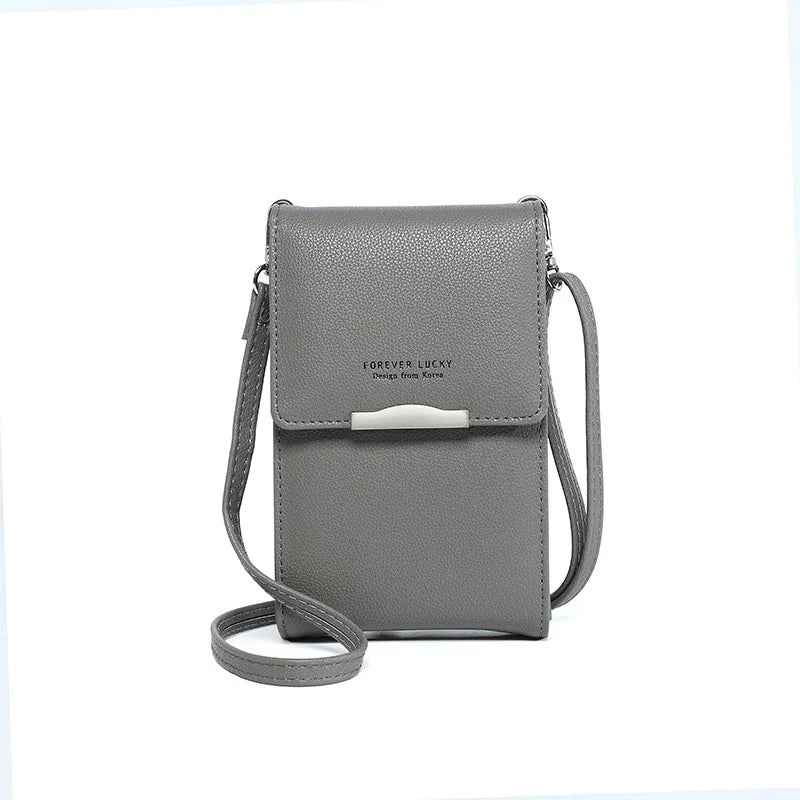 Women's Small Crossbody Shoulder Bags PU Leather Phone Pocket Bag