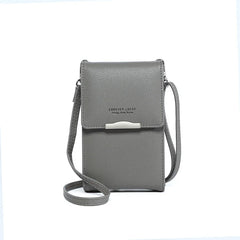 Women's Small Crossbody Shoulder Bags PU Leather Phone Pocket Bag