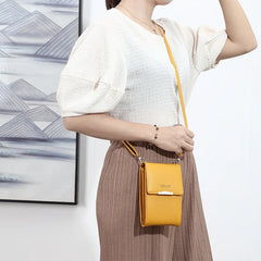 Women's Small Crossbody Shoulder Bags PU Leather Phone Pocket Bag
