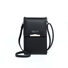Women's Small Crossbody Shoulder Bags PU Leather Phone Pocket Bag