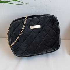 Women's Small Fragrance Rhombus Chain Purse Shoulder Messenger Bag