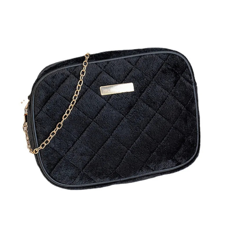 Women's Small Fragrance Rhombus Chain Purse Shoulder Messenger Bag