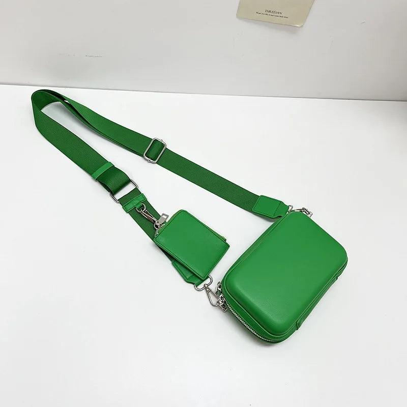 Women's Small Square Bag Zipper Crossbody Bag