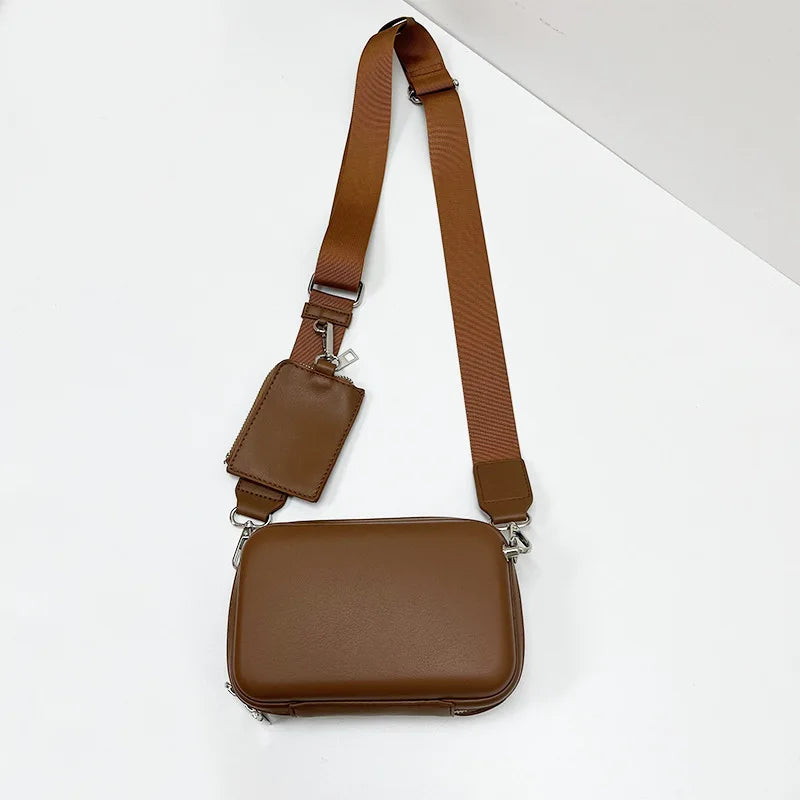 Women's Small Square Bag Zipper Crossbody Bag