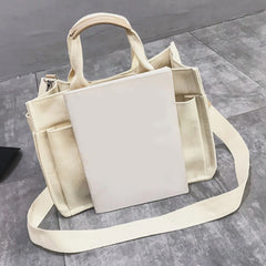Canvas Tote Bag Large Capacity Shoulder Shopper Handbag