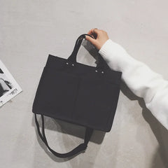 Canvas Tote Bag Large Capacity Shopping Crossbody Shoulder Handbag