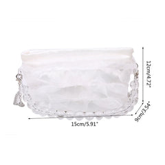 Women's Beaded Tote Shoulder Bag for Prom Wedding