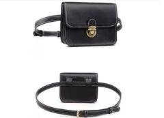 Women's Waist Bag Fanny Pack High PU Leather Belt Cell Phone Purse Travel Pouch