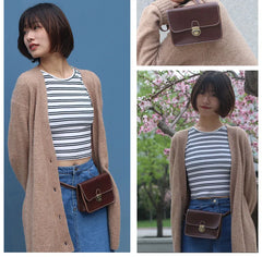 Women's Waist Bag Fanny Pack High PU Leather Belt Cell Phone Purse Travel Pouch