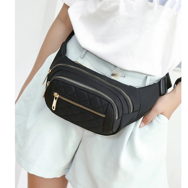 Women's Waterproof Waist Bag Crossbody Chest Bag