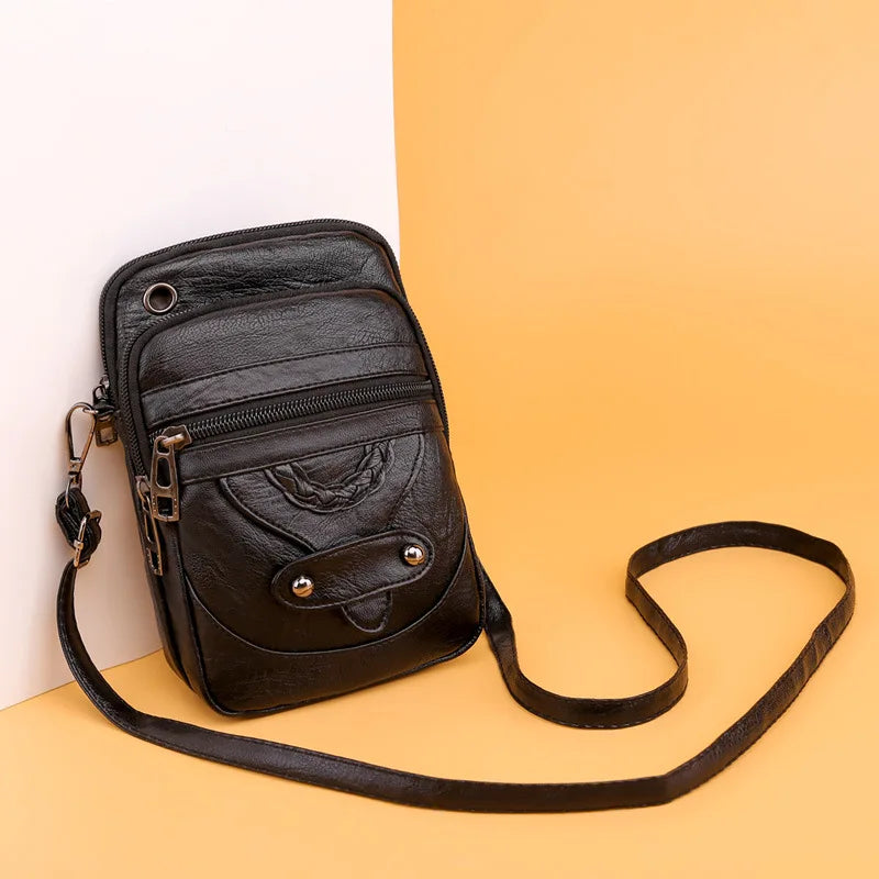 Women's Waist Bag PU Leather Shoulder Crossbody Chest Bag