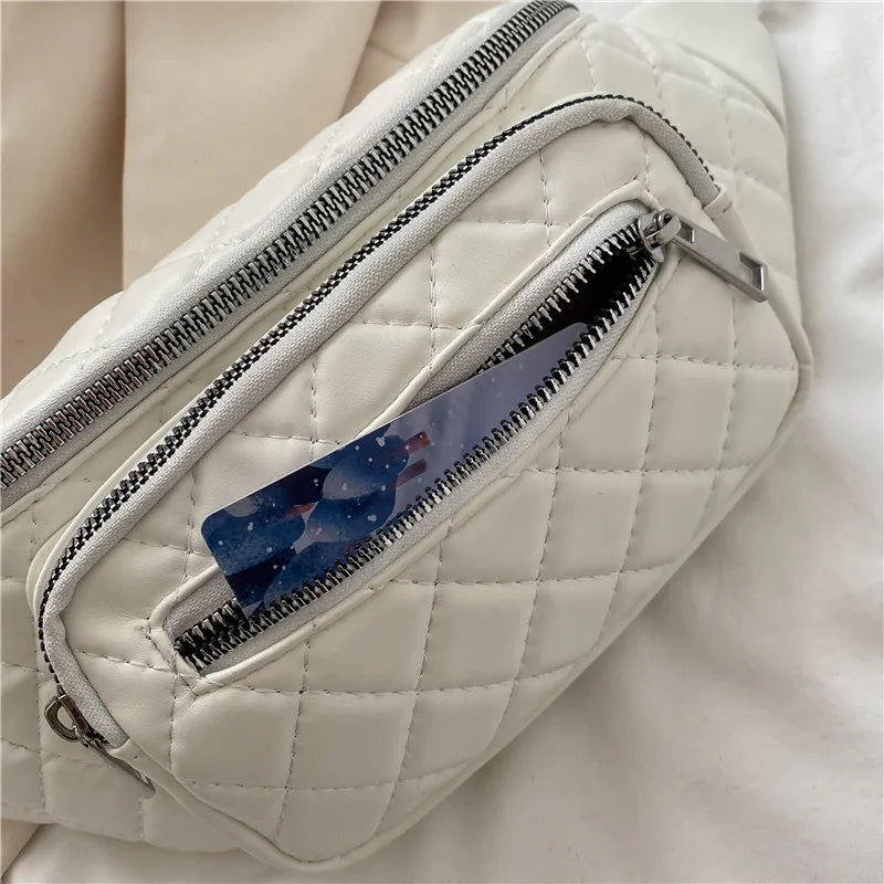 Women's Pu Leather Waist Bag Fanny Pack Phone Bum Bag