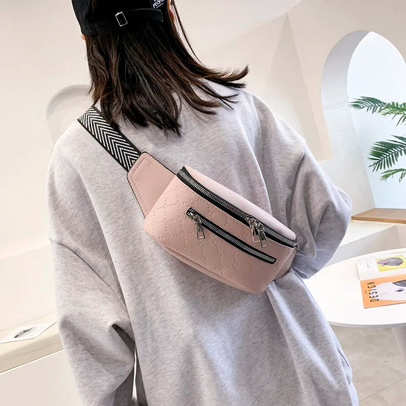 Women's Leather Waist Bag Fanny Pack Shoulder Crossbody Bags