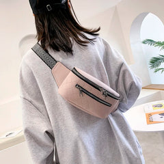 Women's Leather Waist Bag Fanny Pack Shoulder Crossbody Bags