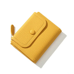 Women's PU Leather Wallet Short Card Holder Money Bag Coin Purse
