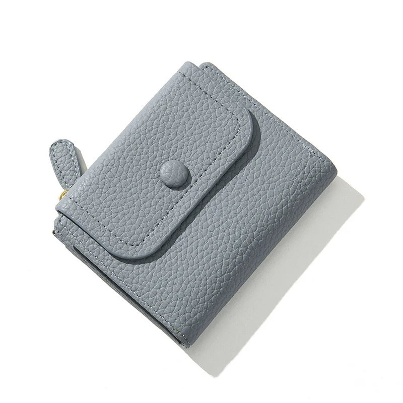 Women's PU Leather Wallet Short Card Holder Money Bag Coin Purse