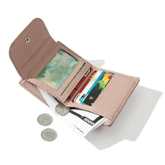 Women's PU Leather Wallet Short Card Holder Money Bag Coin Purse