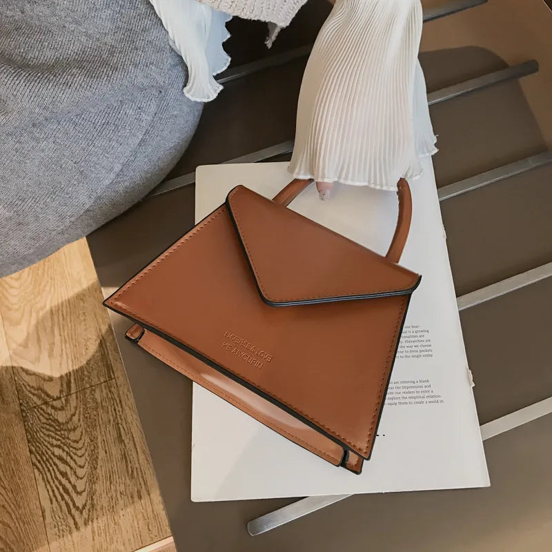 Women's PU Leather Shoulder Bag Solid Handbag Messenger Bag
