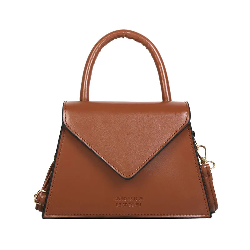 Women's PU Leather Shoulder Bag Solid Handbag Messenger Bag