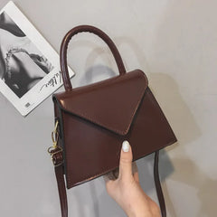 Women's PU Leather Shoulder Bag Solid Handbag Messenger Bag