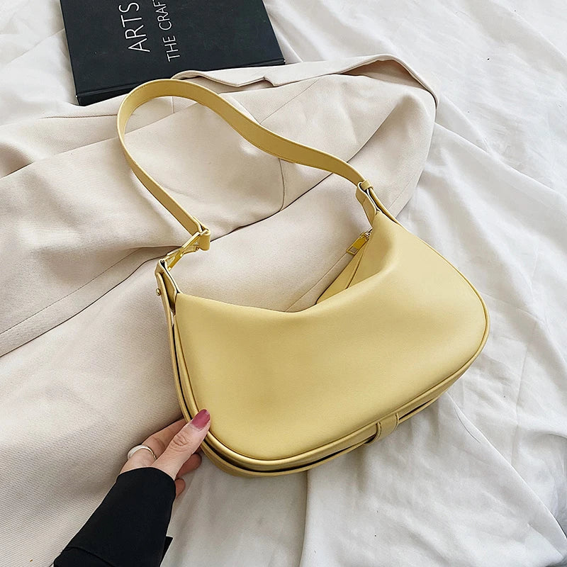 Women's Casual Solid Handbag PU Messenger Bag