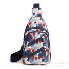 Women's Nylon Chest Bag Large Capacity Shoulder Messenger